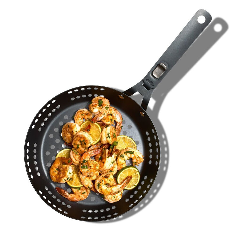Outdoor 10" Perforated Carbon Steel Pan L4