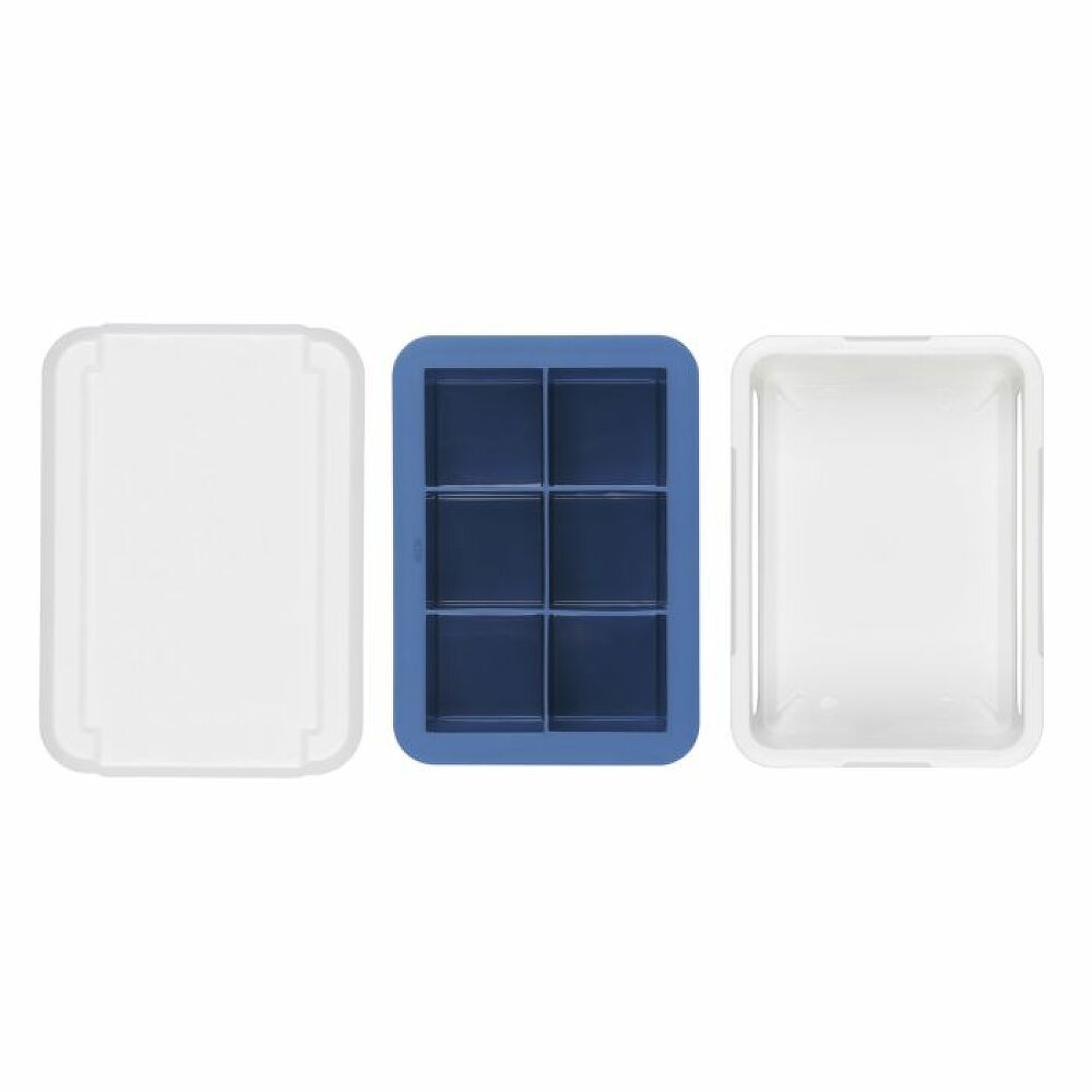 Covered Silicone Ice Cube Tray-Large Cube N6