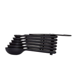 7 Piece Plastic Measuring Spoons - Black P6