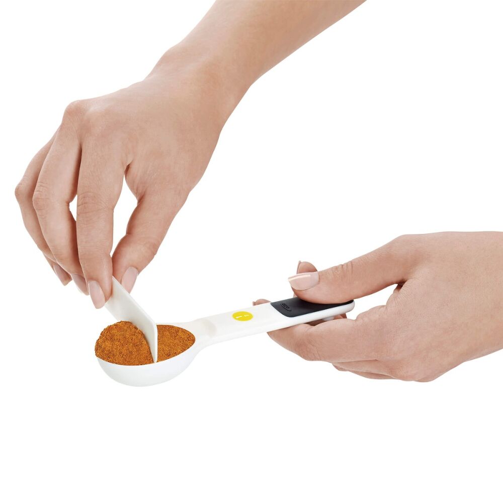 7 Piece Plastic Measuring Spoons - White N3