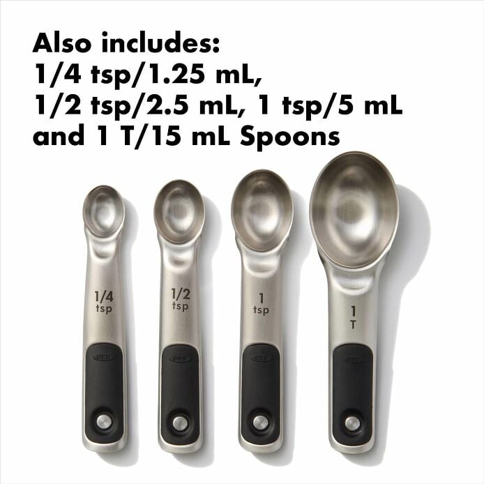 Stainless Steel Measuring Cups and Spoons Set W1