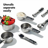 Stainless Steel Measuring Cups and Spoons Set W1