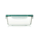 Smart Seal 8 Cup Glass Rectangle Container - Teal O0