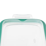 Smart Seal 8 Cup Glass Rectangle Container - Teal O0