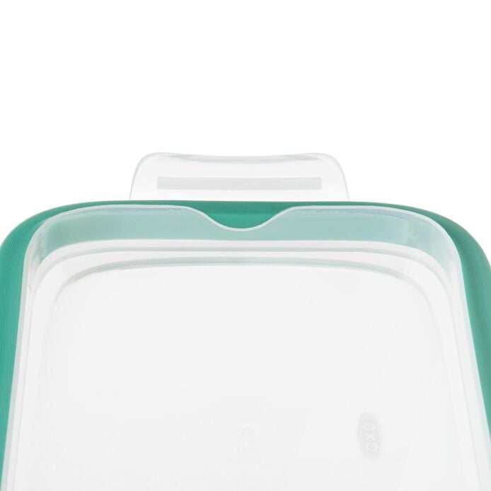 Smart Seal 8 Cup Glass Rectangle Container - Teal O0