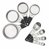 Stainless Steel Measuring Cups and Spoons Set W1