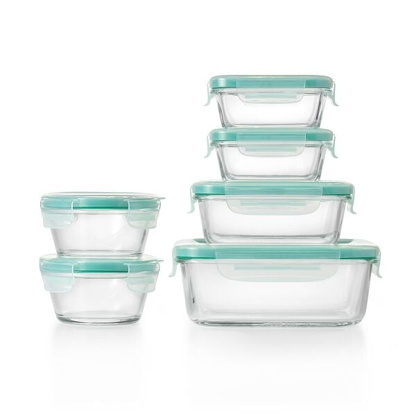 OXO Good Grips 12 Piece Smart Seal Glass Container Set T5