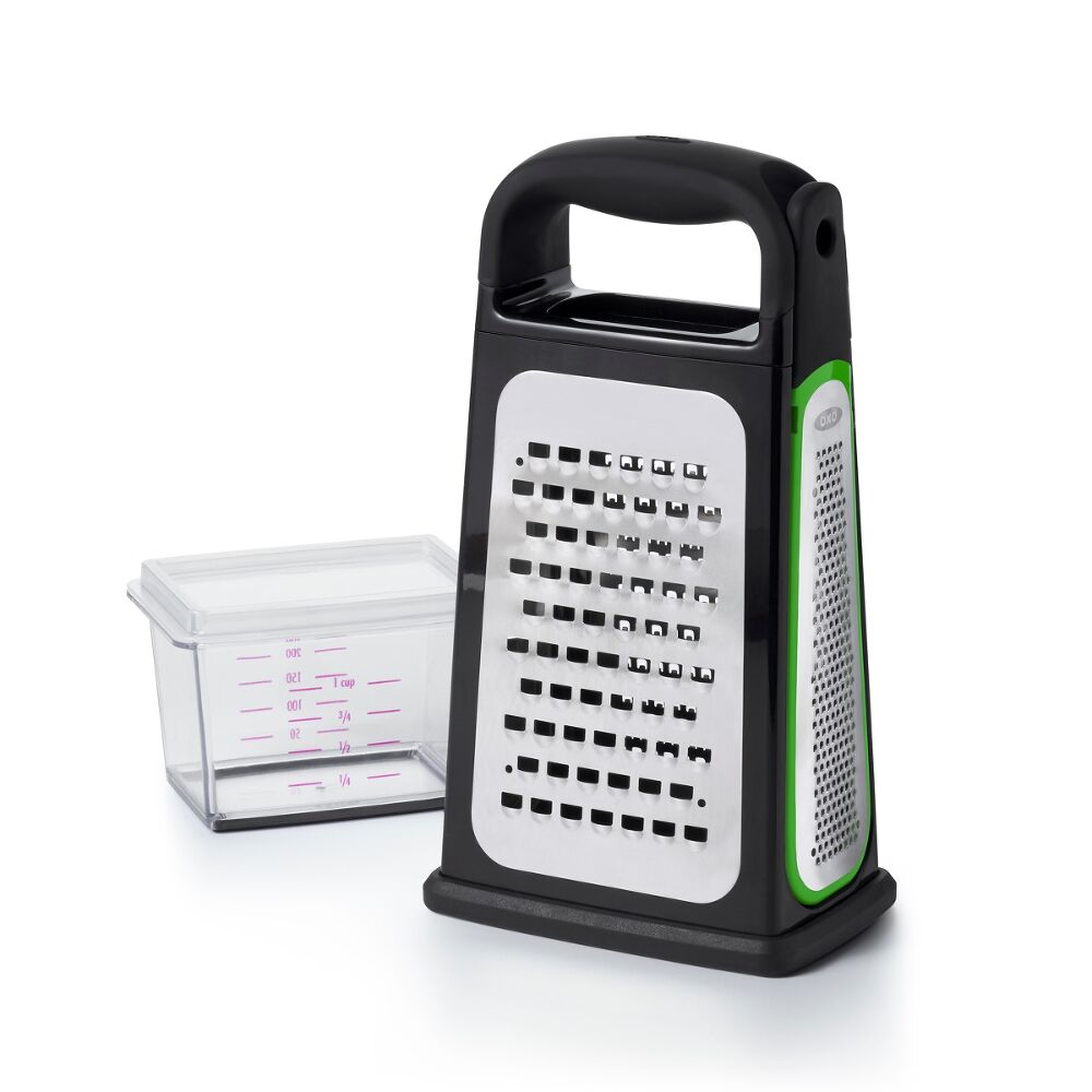 Etched Box Grater With Removable Zester D6