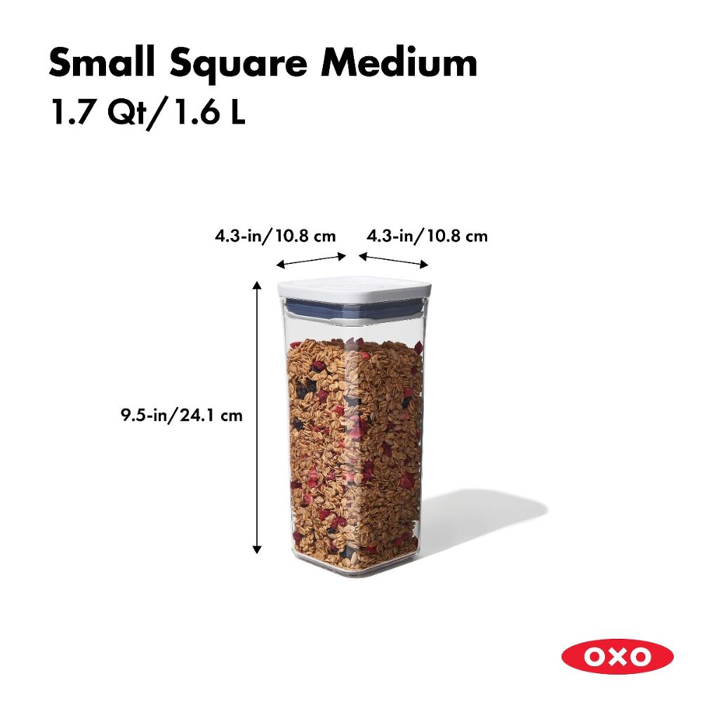 POP Container - Small Square Medium (1.7 Qt.) D3