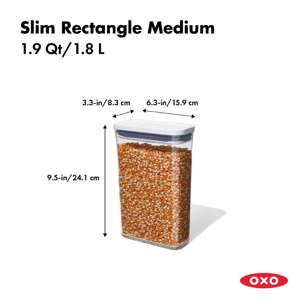 POP Container - Slim Rectangle Medium (1.9 Qt.) C3