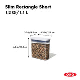 POP Container - Slim Rectangle Short (1.2 Qt.) B3