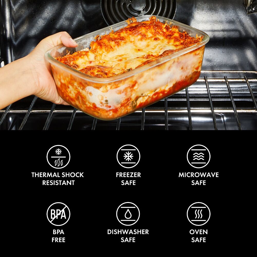 16 Piece Glass Smart Seal Everyday Container Set W2