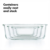 16 Piece Glass Smart Seal Everyday Container Set W2