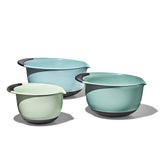 3 Piece Mixing Bowl Set - Cadet Blue, Tower Grey, Jade Q2