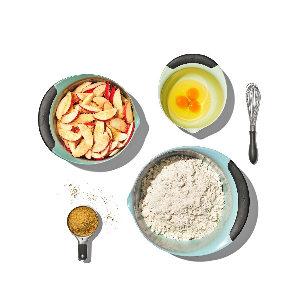 3 Piece Mixing Bowl Set - Cadet Blue, Tower Grey, Jade Q2