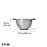 Stainless Steel 3 qt./ 2.8L Colander F4