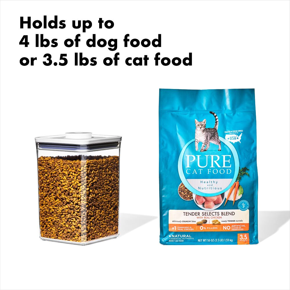 OXO Good Grips Pet POP Container – 4.4 Qt/4.2 L with Scoop D4
