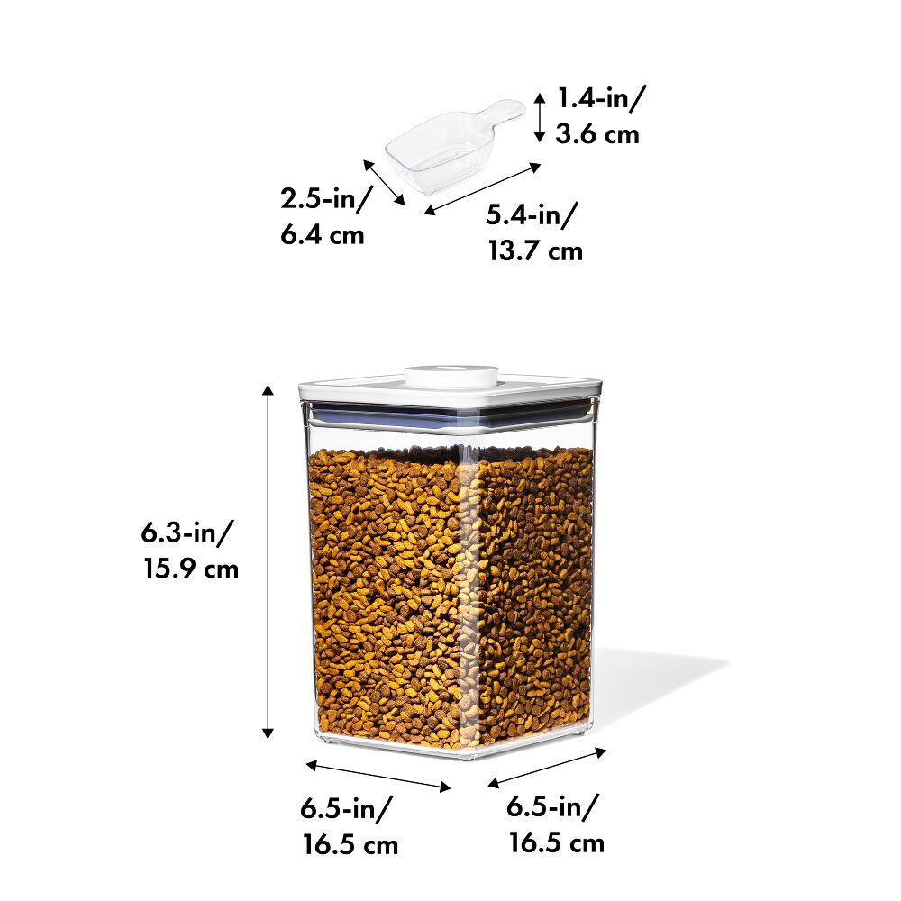 OXO Good Grips Pet POP Container – 4.4 Qt/4.2 L with Scoop D4