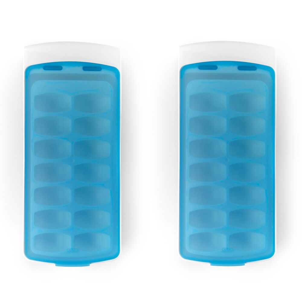 No-Spill Ice Cube Tray - 2 Pack O2