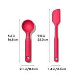 Silicone Cookie Scoop & Small Spatula Set X6