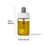 Glass Oil Bottle and Silicone Brush Set P5