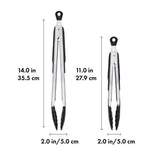 2-Piece Tongs with Nylon Heads Set V7