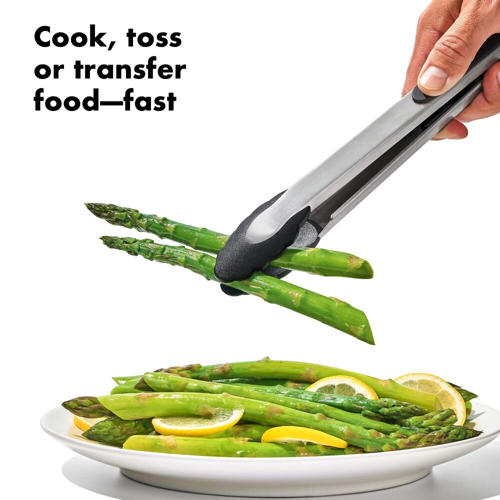 2-Piece Tongs with Nylon Heads Set V7