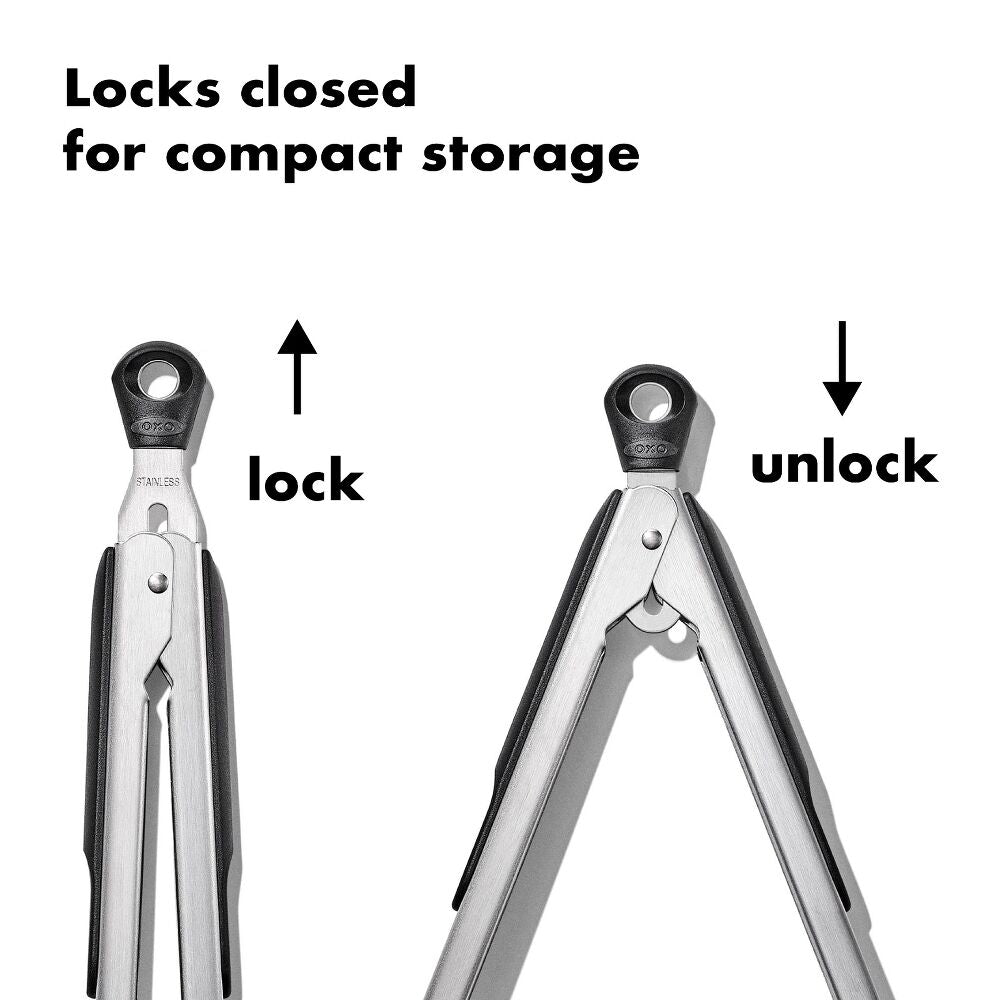 2-Piece Tongs with Nylon Heads Set V7