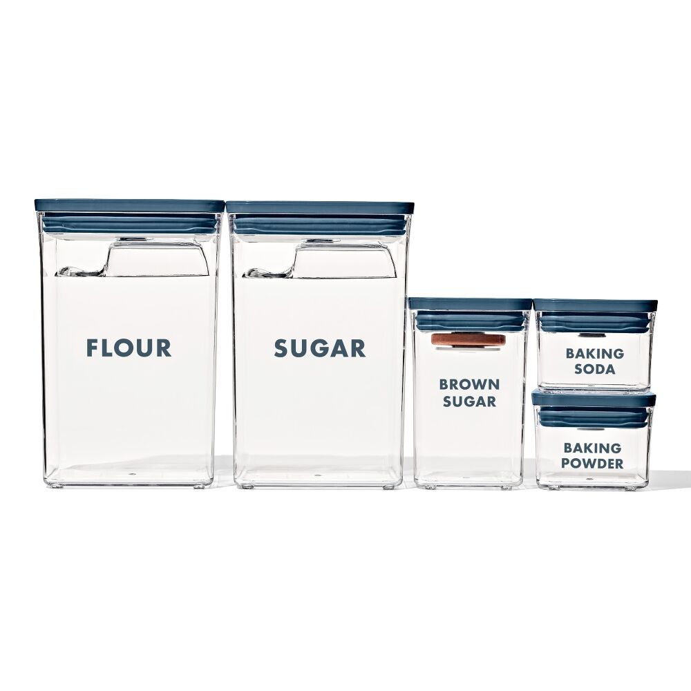 8-Piece Prelabeled Baking POP Container Set W9