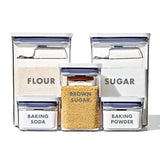 8-Piece Prelabeled Baking POP Container Set W9