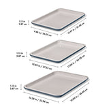Non-Stick Pro Ceramic Coated Metal Bakeware 3 Pc Set Y8