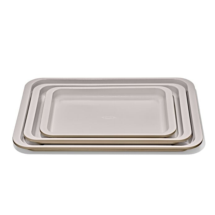 Non-Stick Pro Ceramic Coated Metal Bakeware 3 Pc Set Q2