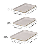 Non-Stick Pro Ceramic Coated Metal Bakeware 3 Pc Set Q2