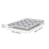 Nonstick Pro Clear Coated 12 Cup Muffin Pan M7