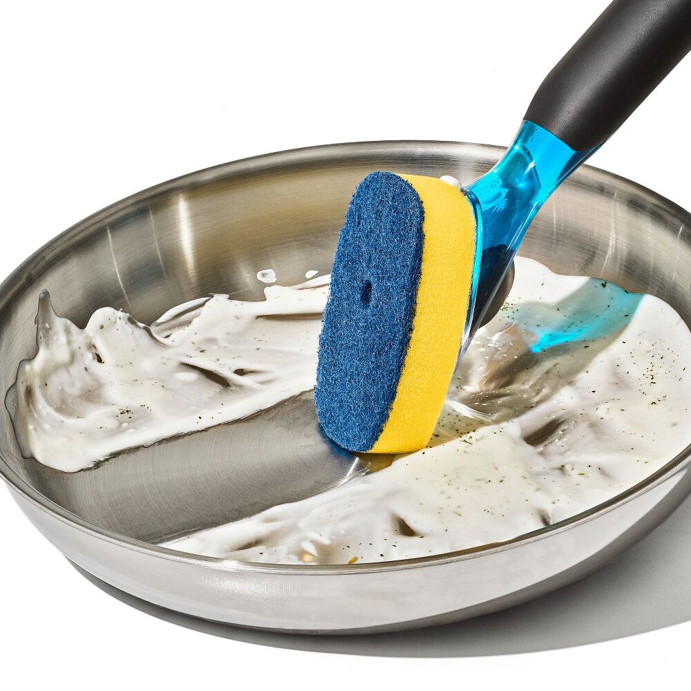 Soap Dispensing Dish Scrub P6