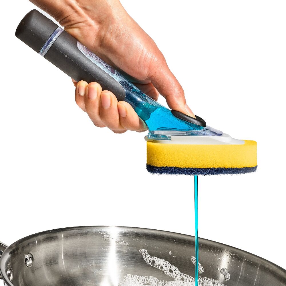 Soap Dispensing Dish Scrub P6