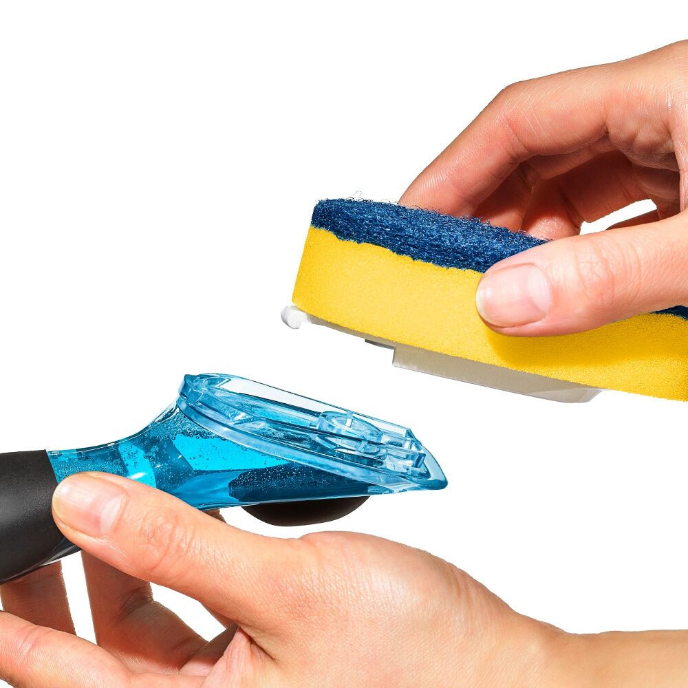 Soap Dispensing Dish Scrub P6