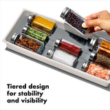 Compact Spice Drawer Organizer F6
