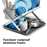 OXO Good Grips Aluminum Fold Flat Dish Rack H6
