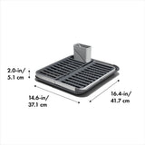 OXO Good Grips Aluminum Fold Flat Dish Rack M7