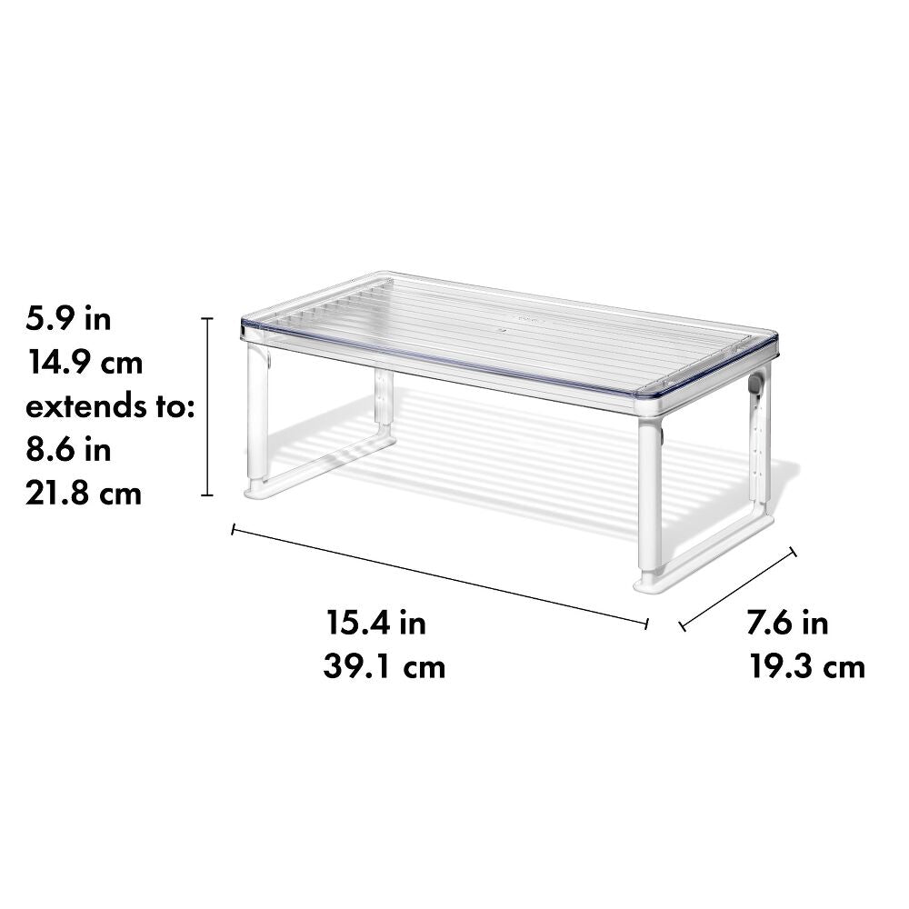Adjustable Refrigerator Shelf Riser B4