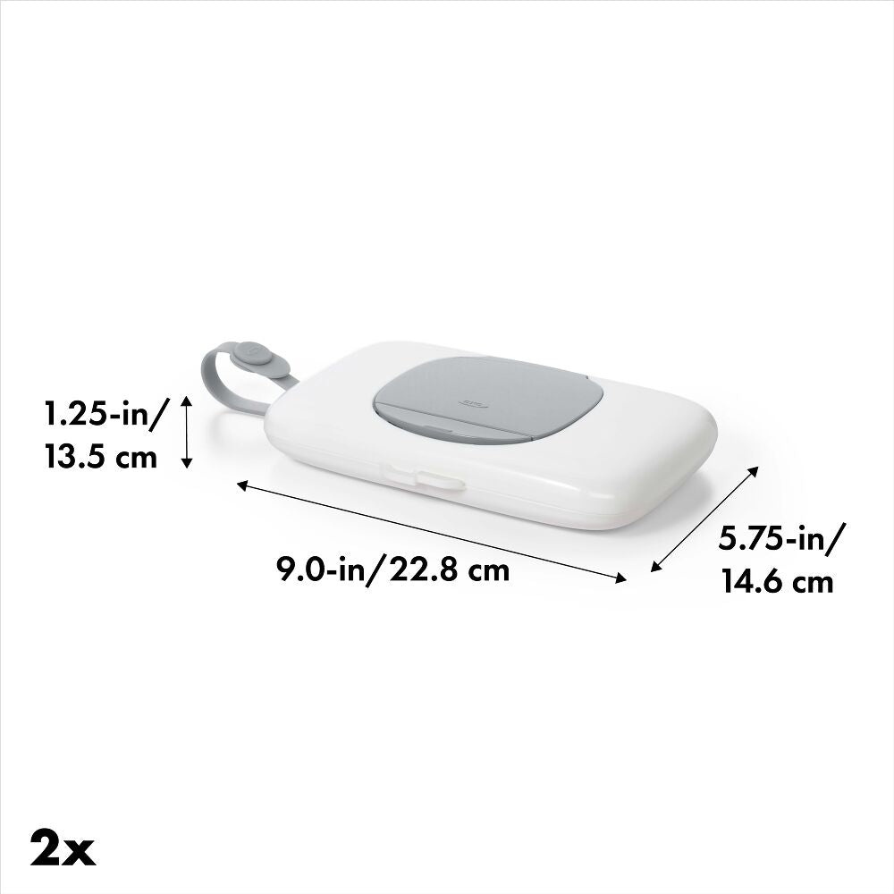 OXO TOT 2-Pack On-the-Go Wipes Dispenser, Gray J2