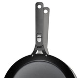Outdoor 12-inch Carbon Steel Pan with Removable Handle Y2