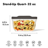 Outdoor Silicone Reusable Stand Up Bag Quart (32 oz) G3