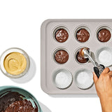 Non-Stick Pro Ceramic Coated Metal Bakeware 12 Cup Muffin Pan D8