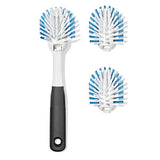 Nylon Bristle Dish Brush with Refills M3