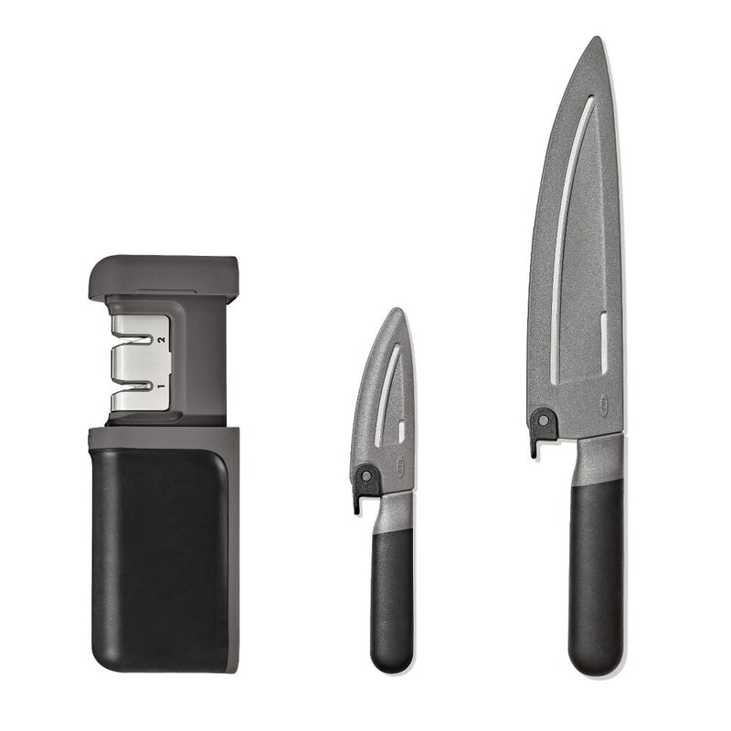 3-Piece Knife & Sharpener Set O9