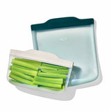 Silicone Reusable Bag -  4 Piece Lunch Set - Oat/Lagoon S6
