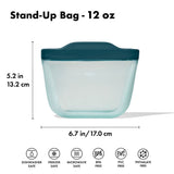 Silicone Reusable Bag - Stand-Up Snack (12 oz) – Lagoon L4