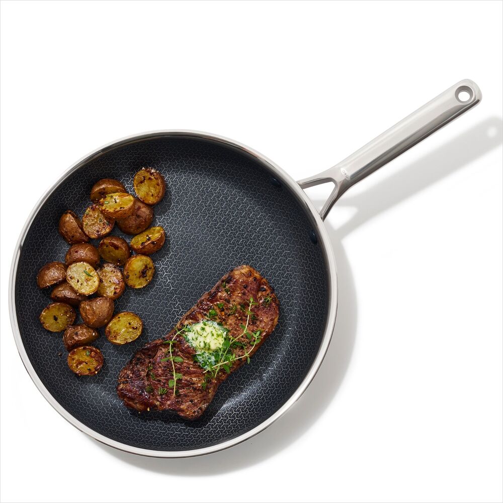 Trident Hybrid Non-Stick Stainless Steel 12 in Fry Pan M2